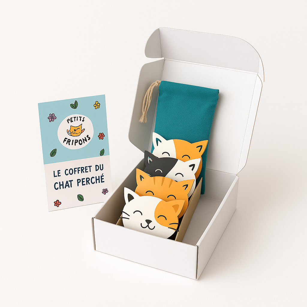 Coffret herbes à chat bio sans plastique