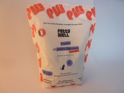 Croquettes chat Petty Well : Poulet et légumes sans céréales | Recette approuvée