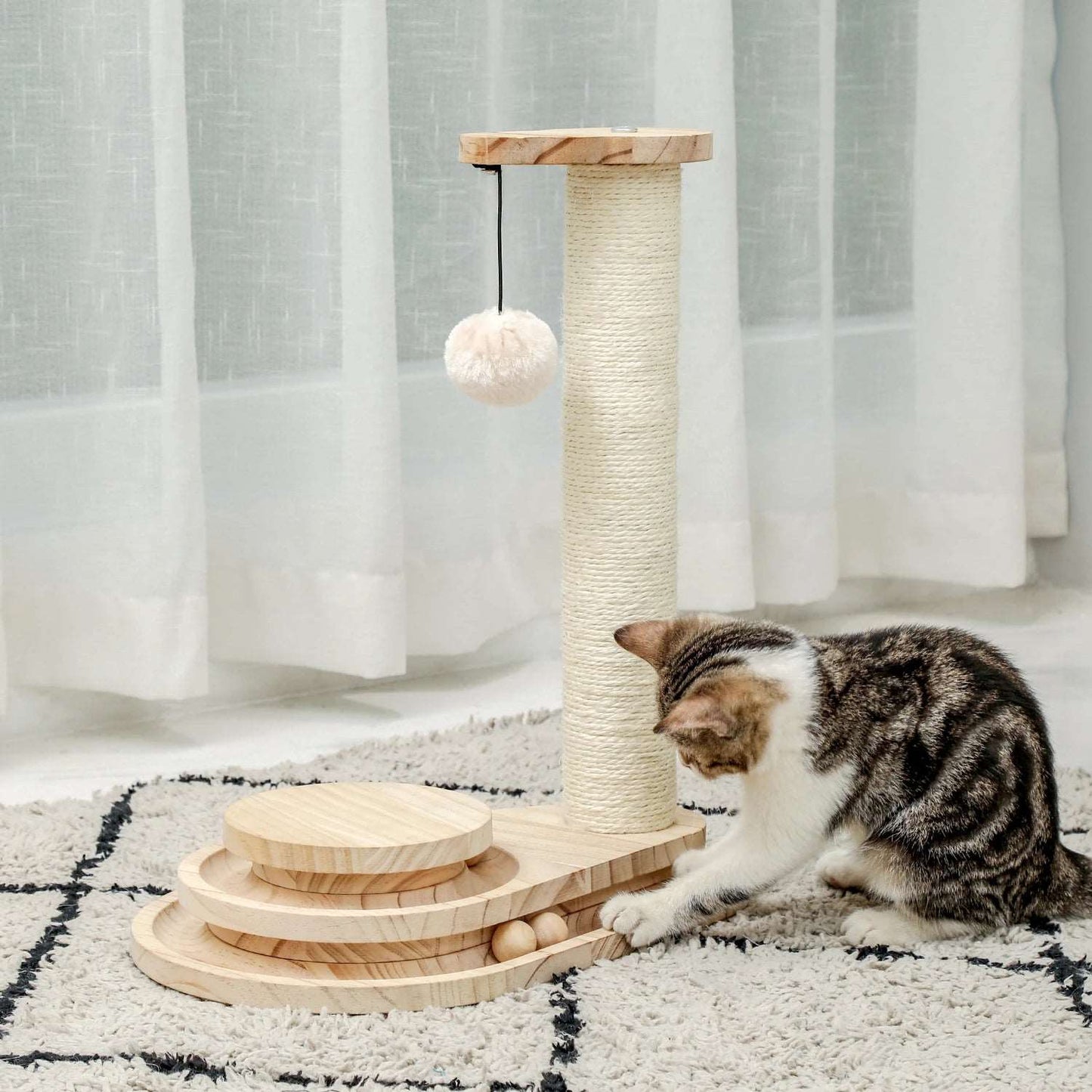 Le Jouet en Bois Intelligent pour Chat - Boostez le Bonheur Félin avec Nos Jouets de Qualité Supérieure!