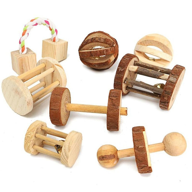 L'ensemble des jouets en bois