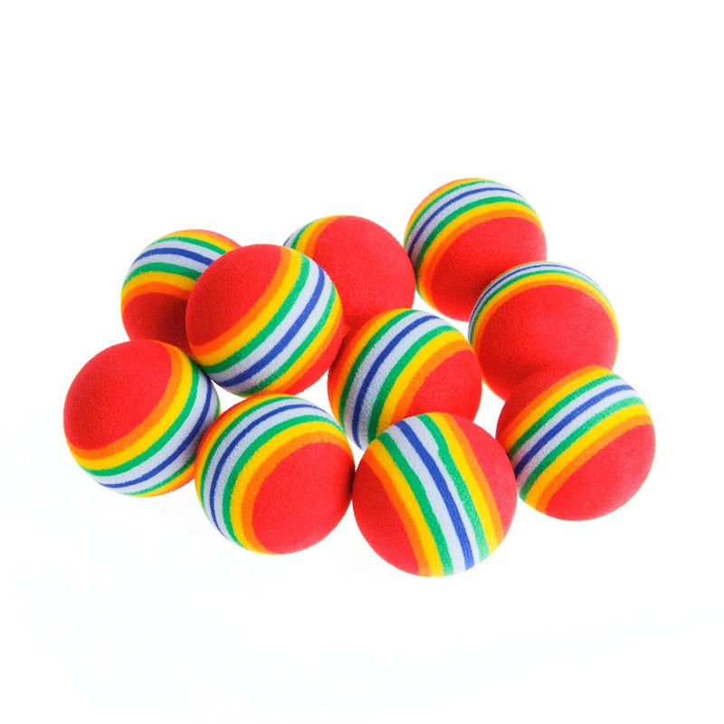 Lot de 10 balles pour animaux de compagnie