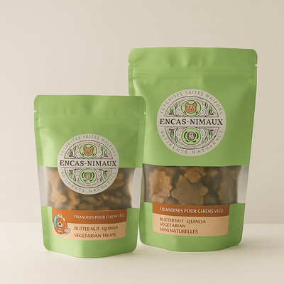 packshot friandises quinoa butternut chien naturel